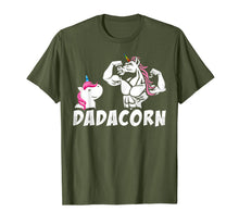 Ladda upp bild till gallerivisning, Dadacorn Muscle Unicorn Dad Baby Fathers Day funny Gift T-Shirt 214290
