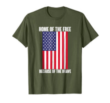 Ladda upp bild till gallerivisning, Funny shirts V-neck Tank top Hoodie sweatshirt usa uk au ca gifts for Home Of The Free Because Of The Brave: American Flag T Shirt 3998382
