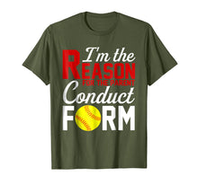 Ladda upp bild till gallerivisning, Funny shirts V-neck Tank top Hoodie sweatshirt usa uk au ca gifts for I'm The Reason For The Parent Conduct Form TShirt Softball 4174244
