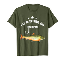 Ladda upp bild till gallerivisning, Funny shirts V-neck Tank top Hoodie sweatshirt usa uk au ca gifts for I'd Rather Be Fishing T-Shirt Funny Fisherman Gift Shirt 2053155
