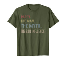 Ladda upp bild till gallerivisning, Pappy The Man The Myth The Bad Influence T-Shirt 1387651
