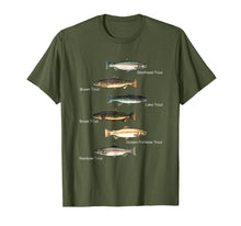 Ladda upp bild till gallerivisning, Types Of Trout Fish Species Collection Fishing T-Shirt
