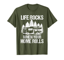 Ladda upp bild till gallerivisning, Funny shirts V-neck Tank top Hoodie sweatshirt usa uk au ca gifts for Life Rocks When Your Home Rolls Shirt Camper Van Life Tshirt 1651779
