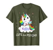 Ladda upp bild till gallerivisning, Funny shirts V-neck Tank top Hoodie sweatshirt usa uk au ca gifts for Cute But Psycho Unicorn Rainbow Tshirt - Funny Gift 700007
