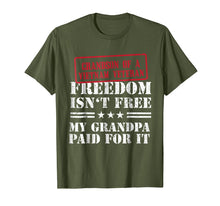 Ladda upp bild till gallerivisning, Funny shirts V-neck Tank top Hoodie sweatshirt usa uk au ca gifts for Veterans Day Grandson Grandpa Freedom Isn't Free Gift Shirt 2247927
