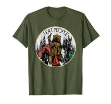 Ladda upp bild till gallerivisning, Funny shirts V-neck Tank top Hoodie sweatshirt usa uk au ca gifts for Camping Hiking I Hate People I Eat People Bear T shirt 1282491
