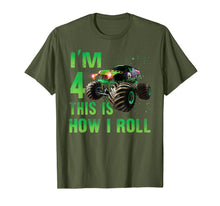 Ladda upp bild till gallerivisning, Im 4 This Is How I Roll 4 Years Old 4th Birthday Shirt 55720
