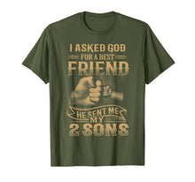 Ladda upp bild till gallerivisning, The God Sent Me My 2 Sons T-Shirt, Father's Day 2017 Gift 1359856
