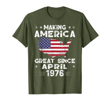 Ladda upp bild till gallerivisning, Funny shirts V-neck Tank top Hoodie sweatshirt usa uk au ca gifts for 43rd Birthday Gift Making America Great Since April 1976 Tee 2747045
