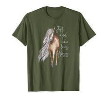 Ladda upp bild till gallerivisning, Funny shirts V-neck Tank top Hoodie sweatshirt usa uk au ca gifts for Just a Girl Who Loves Horses T-shirt 324215
