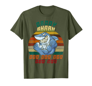 Funny shirts V-neck Tank top Hoodie sweatshirt usa uk au ca gifts for Daddy Shark T-shirt Doo Doo Doo Gifts for Father Dad 2050264