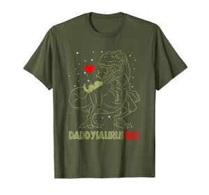 Daddysaurus T Shirt Dinosaur Gifts T Rex Daddy Saurus Shirt