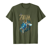 Ladda upp bild till gallerivisning, Zelda Breath Of The Wild Link Arch Shot Logo Graphic T-Shirt 125669
