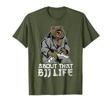 Ladda upp bild till gallerivisning, Funny shirts V-neck Tank top Hoodie sweatshirt usa uk au ca gifts for BJJ Brazilian Jiu Jitsu Shirt - Grizzly Bear MMA White Belt 4223988
