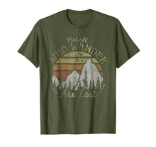 Ladda upp bild till gallerivisning, Not All Who Wander Are Lost Gradient Mountain Gold T-Shirt
