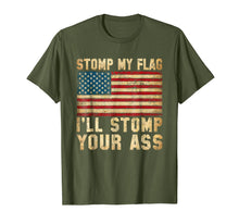 Ladda upp bild till gallerivisning, Funny shirts V-neck Tank top Hoodie sweatshirt usa uk au ca gifts for Stomp My Flag, I'll Stomp Your Ass - Patriotic T-Shirt 1542128
