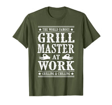 Ladda upp bild till gallerivisning, Grill Master Barbecue BBQ Smoker Grillin Dad Grandpa Gifts TShirt875697

