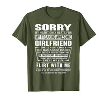 Ladda upp bild till gallerivisning, Sorry My Heart Only Beats for My Freaking Awesome Girlfriend T-Shirt-271491
