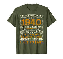 Ladda upp bild till gallerivisning, February 1940 Shirt 80 Years Old 80th Birthday Gifts T-Shirt-1285668
