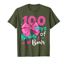 Ladda upp bild till gallerivisning, 100 Days Of Brains Bows 100th Day Of School Gifts Kids Girls T-Shirt-4050266
