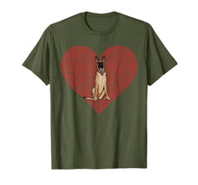 Ladda upp bild till gallerivisning, Belgian Malinoi Valentines Day Dog Love Fingerprint T-Shirt-313020
