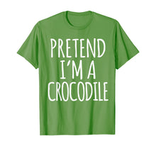 Ladda upp bild till gallerivisning, Funny Lazy Halloween Costume - Pretend Im A Crocodile Design T-Shirt 229426
