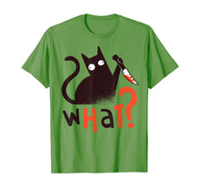 Ladda upp bild till gallerivisning, Funny Killer Cat With Knife Halloween Costume Men Women Gift T-Shirt 376153
