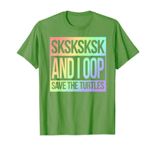 Ladda upp bild till gallerivisning, SKSKSK and I Oop... Save The Turtles Muted Rainbow T-Shirt 258995
