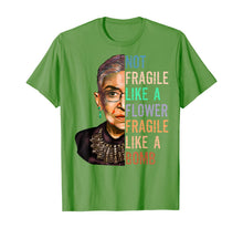 Ladda upp bild till gallerivisning, Women Not Fragile Like A Flower But A Bomb Ruth Ginsburg RBG TShirt377978

