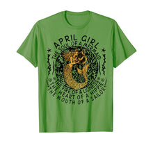 Ladda upp bild till gallerivisning, April Girl The Soul Of A Mermaid Tshirt Funny Gifts Women TShirt70437

