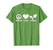 Ladda upp bild till gallerivisning, Funny shirts V-neck Tank top Hoodie sweatshirt usa uk au ca gifts for Peace love vegan T-Shirt 2985839
