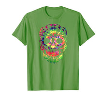 Ladda upp bild till gallerivisning, Tye Dye Day of the Dead Shirt-70's Style Sugar Skull T-Shirt 618757
