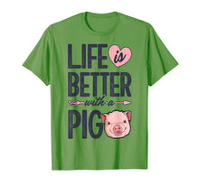 Ladda upp bild till gallerivisning, Funny shirts V-neck Tank top Hoodie sweatshirt usa uk au ca gifts for Life is Better With a Pig T shirt Pigs Farm Farmer Girls Tee 14051
