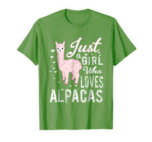 Ladda upp bild till gallerivisning, Funny shirts V-neck Tank top Hoodie sweatshirt usa uk au ca gifts for LVGTeam: Just a Girl Who Loves ALPACAS t-shirt 1569582
