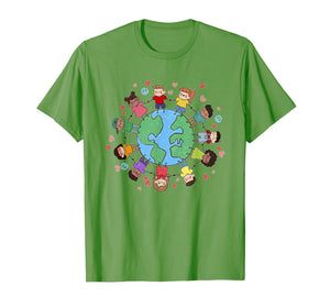 Children Around The World Tee Save Earth Day T-Shirt Gifts 164057