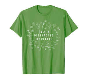 Easily Distracted By Plants Gardener Gifts Gardening Garden T-Shirt-221485