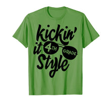 Ladda upp bild till gallerivisning, Kickin it 4th Grade Style Shirt Kids Back to School Teacher T-Shirt 165562
