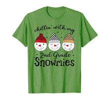 Ladda upp bild till gallerivisning, Chillin&#39; With My 2nd Grade Snowmies Christmas Teacher Gifts T-Shirt-1679960
