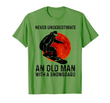 Ladda upp bild till gallerivisning, Never Underestimate An Old Man With A Snowboard T-Shirt-1444205
