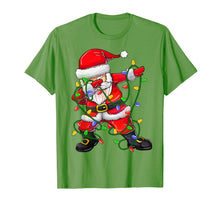 Ladda upp bild till gallerivisning, Dabbing Santa Shirt for Boys Girls Christmas Tree Lights T-Shirt-250715
