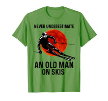Ladda upp bild till gallerivisning, Never Underestimate An Old Man On Skis TShirt829810
