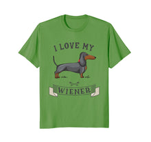 Ladda upp bild till gallerivisning, Funny shirts V-neck Tank top Hoodie sweatshirt usa uk au ca gifts for I LOVE MY WIENER T-Shirt Dachshund Weiner Dog funny gift tee 3140793
