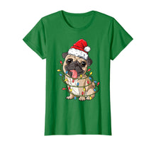 Ladda upp bild till gallerivisning, Funny shirts V-neck Tank top Hoodie sweatshirt usa uk au ca gifts for Pug Christmas Tree Lights Santa Dog Xmas Gifts Boys Pugmas T-Shirt 180692

