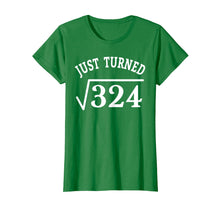Ladda upp bild till gallerivisning, Funny shirts V-neck Tank top Hoodie sweatshirt usa uk au ca gifts for 18 Years Old Just Turn Square Root 324 18th Birthday T-Shirt 1231181
