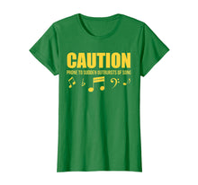 Ladda upp bild till gallerivisning, Funny shirts V-neck Tank top Hoodie sweatshirt usa uk au ca gifts for Caution Prone To Sudden Outbursts Of Song Unisex Tshirt 2742286
