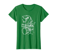 Ladda upp bild till gallerivisning, Funny shirts V-neck Tank top Hoodie sweatshirt usa uk au ca gifts for SEEMBO Shark Playing Drums T-Shirt Ocean Drummer Beach Gift 4053580

