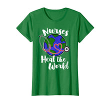Ladda upp bild till gallerivisning, Funny shirts V-neck Tank top Hoodie sweatshirt usa uk au ca gifts for Nurse Earth Day Shirt - Heal the World - Nurse Appreciation 4196742
