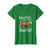 Ladda upp bild till gallerivisning, Funny shirts V-neck Tank top Hoodie sweatshirt usa uk au ca gifts for Why fit in when you were born to stand out cattle t-shirt 2033804
