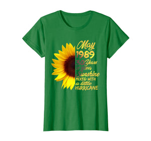 Being Sunshine T-Shirt 30th Birthday Gifts May 1989