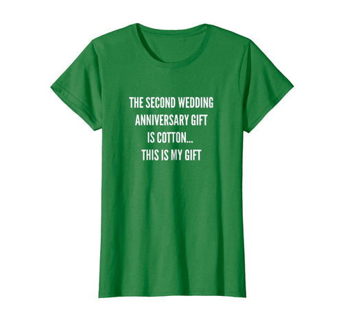 2nd Wedding Anniversary Gifts Cotton Him Husband Her T-Shirt 143239